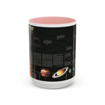 Space - The Solar System (1981) (Map) Accent Coffee Mug 15oz Pink - Go Mug Yourself
