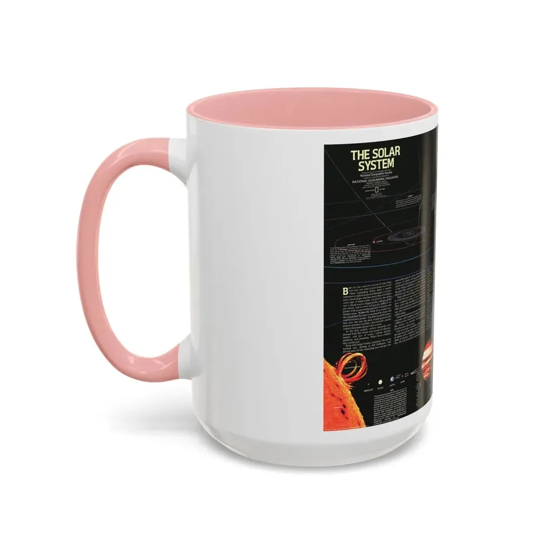 Space - The Solar System (1981) (Map) Accent Coffee Mug - Go Mug Yourself