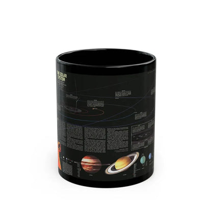 Space - The Solar System (1981) (Map) Black Coffee Mug 11oz - Go Mug Yourself