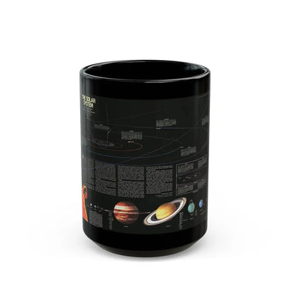 Space - The Solar System (1981) (Map) Black Coffee Mug 15oz - Go Mug Yourself