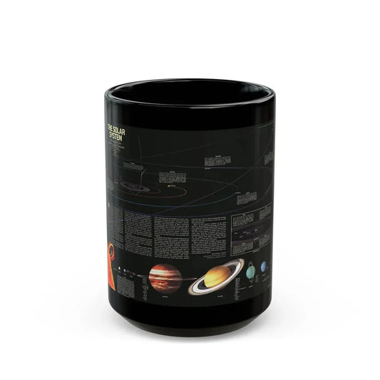 Space - The Solar System (1981) (Map) Black Coffee Mug 15oz - Go Mug Yourself