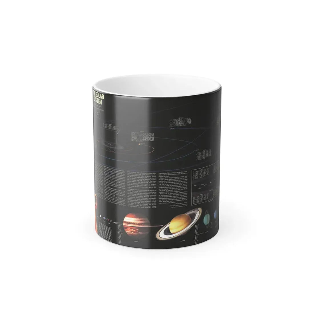 Space - The Solar System (1981) (Map) Color Changing Mug 11oz Default Title - Go Mug Yourself