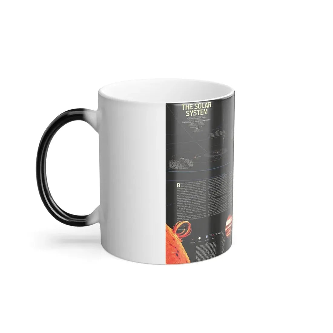 Space - The Solar System (1981) (Map) Color Changing Mug 11oz - Go Mug Yourself