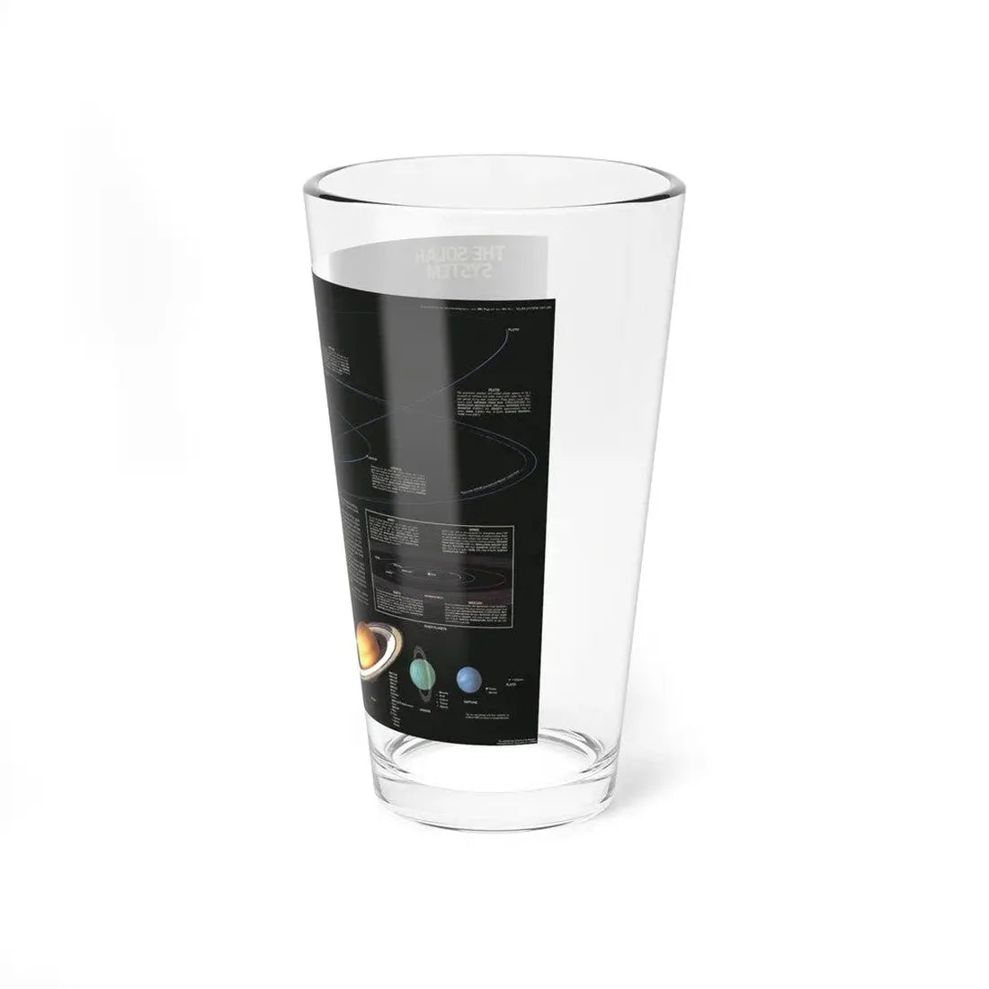 Space - The Solar System (1981) (Map) Pint Glass 16oz - Go Mug Yourself