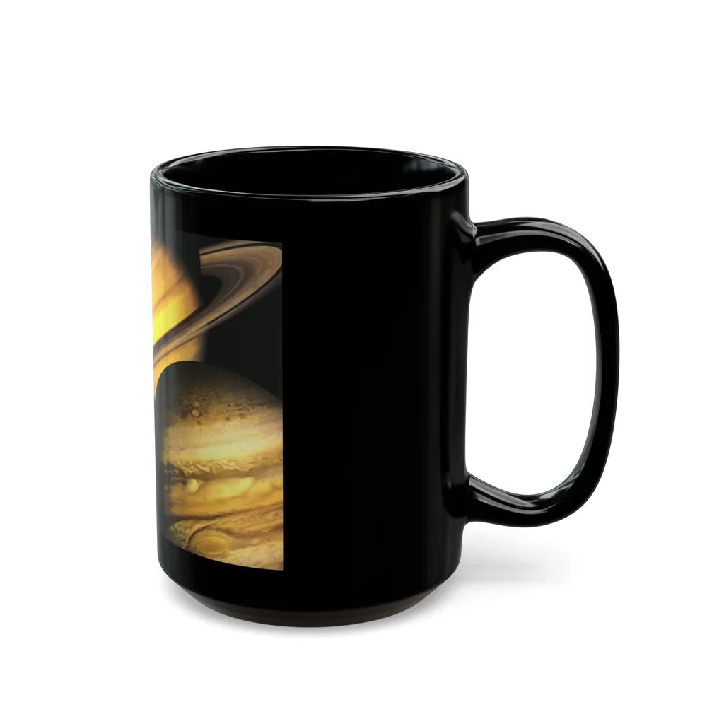 Space - The Solar System - Our Celestial Family (1990) (Map) Black Coffee Mug-Go Mug Yourself