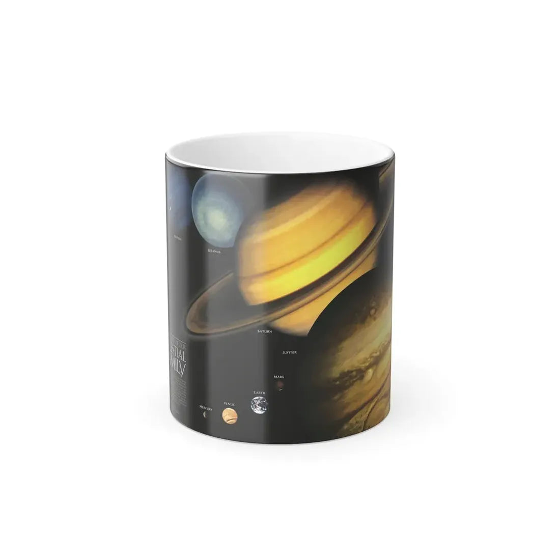 Space - The Solar System - Our Celestial Family (1990) (Map) Color Changing Mug 11oz Default Title - Go Mug Yourself