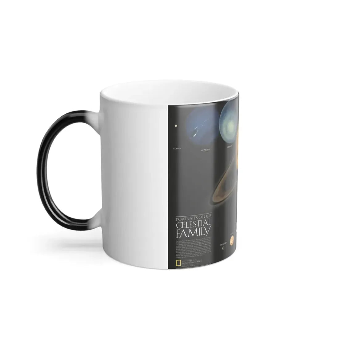 Space - The Solar System - Our Celestial Family (1990) (Map) Color Changing Mug 11oz - Go Mug Yourself