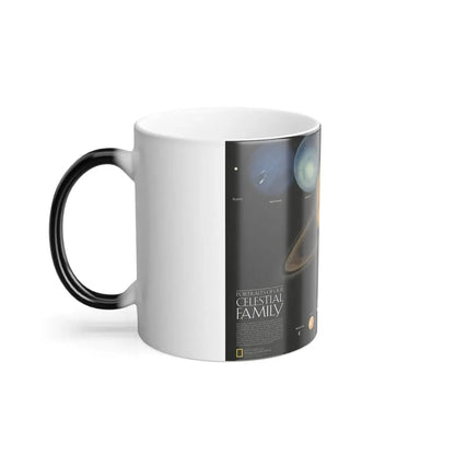 Space - The Solar System - Our Celestial Family (1990) (Map) Color Changing Mug 11oz - Go Mug Yourself