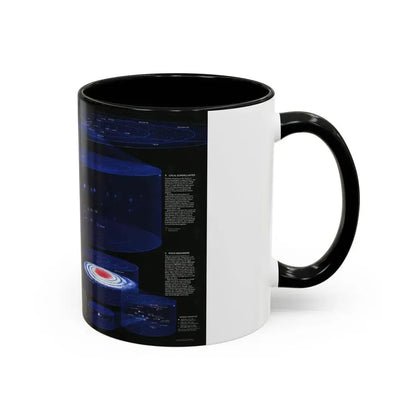 Space - The Universe - Through Time and Space (1983) (Map) Accent Coffee Mug - Go Mug Yourself