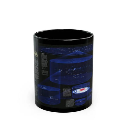 Space - The Universe - Through Time and Space (1983) (Map) Black Coffee Mug 11oz - Go Mug Yourself