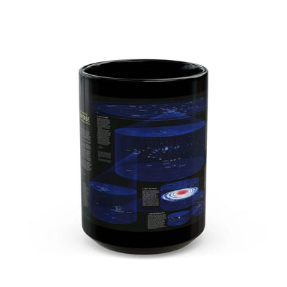 Space - The Universe - Through Time and Space (1983) (Map) Black Coffee Mug-15oz-Go Mug Yourself