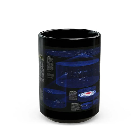 Space - The Universe - Through Time and Space (1983) (Map) Black Coffee Mug 15oz - Go Mug Yourself