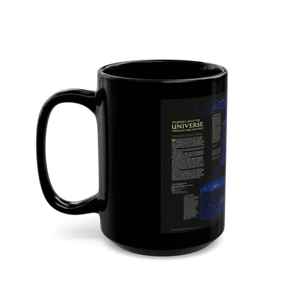 Space - The Universe - Through Time and Space (1983) (Map) Black Coffee Mug-Go Mug Yourself