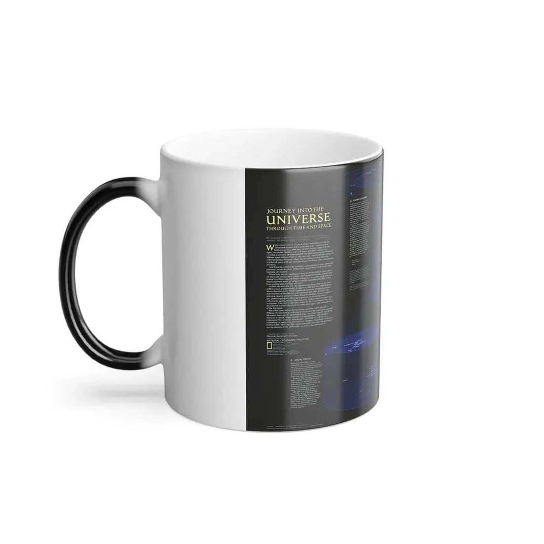 Space - The Universe - Through Time and Space (1983) (Map) Color Changing Mug 11oz - Go Mug Yourself