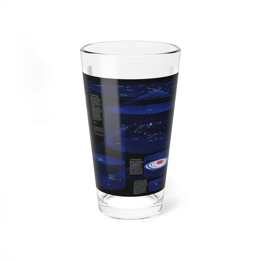 Space - The Universe - Through Time and Space (1983) (Map) Pint Glass 16oz-16oz-Go Mug Yourself