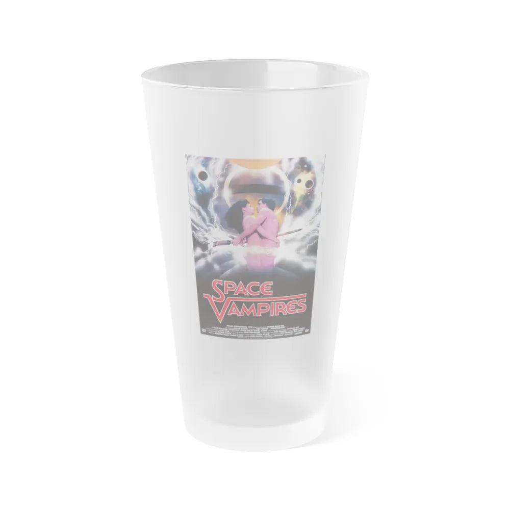 SPACE VAMPIRES (LIFEFORCE) ITALIAN 1985 Movie Poster - Frosted Pint Glass 16oz-16oz-Frosted-Go Mug Yourself