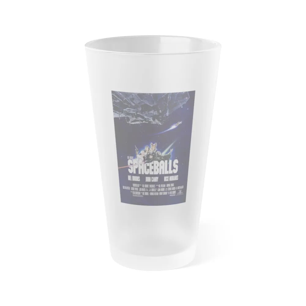 SPACEBALLS 1987 Movie Poster - Frosted Pint Glass 16oz-16oz-Frosted-Go Mug Yourself