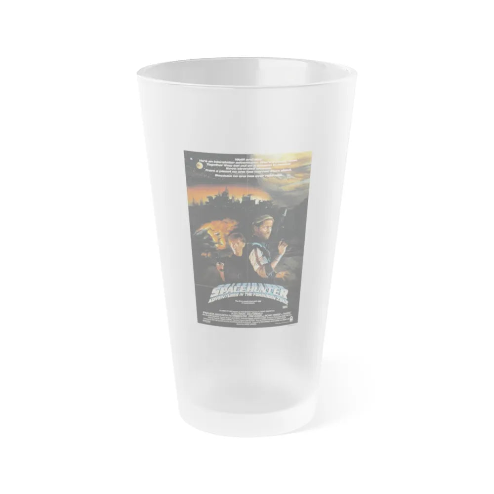 SPACEHUNTER - ADVENTURES IN THE FORBIDDEN ZONE 1983 Movie Poster - Frosted Pint Glass 16oz-16oz-Frosted-Go Mug Yourself