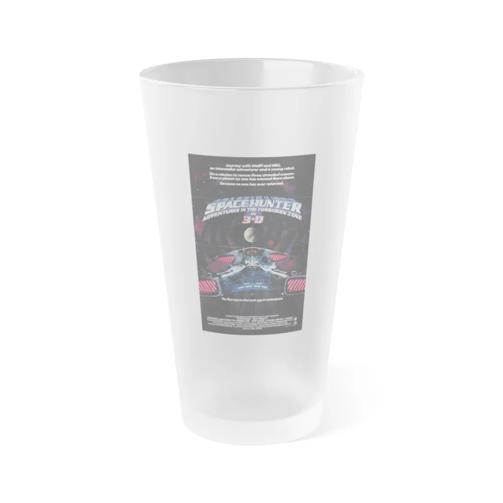 SPACEHUNTER - ADVENTURES IN THE FORBIDDEN ZONE (2) 1983 Movie Poster - Frosted Pint Glass 16oz-16oz-Frosted-Go Mug Yourself