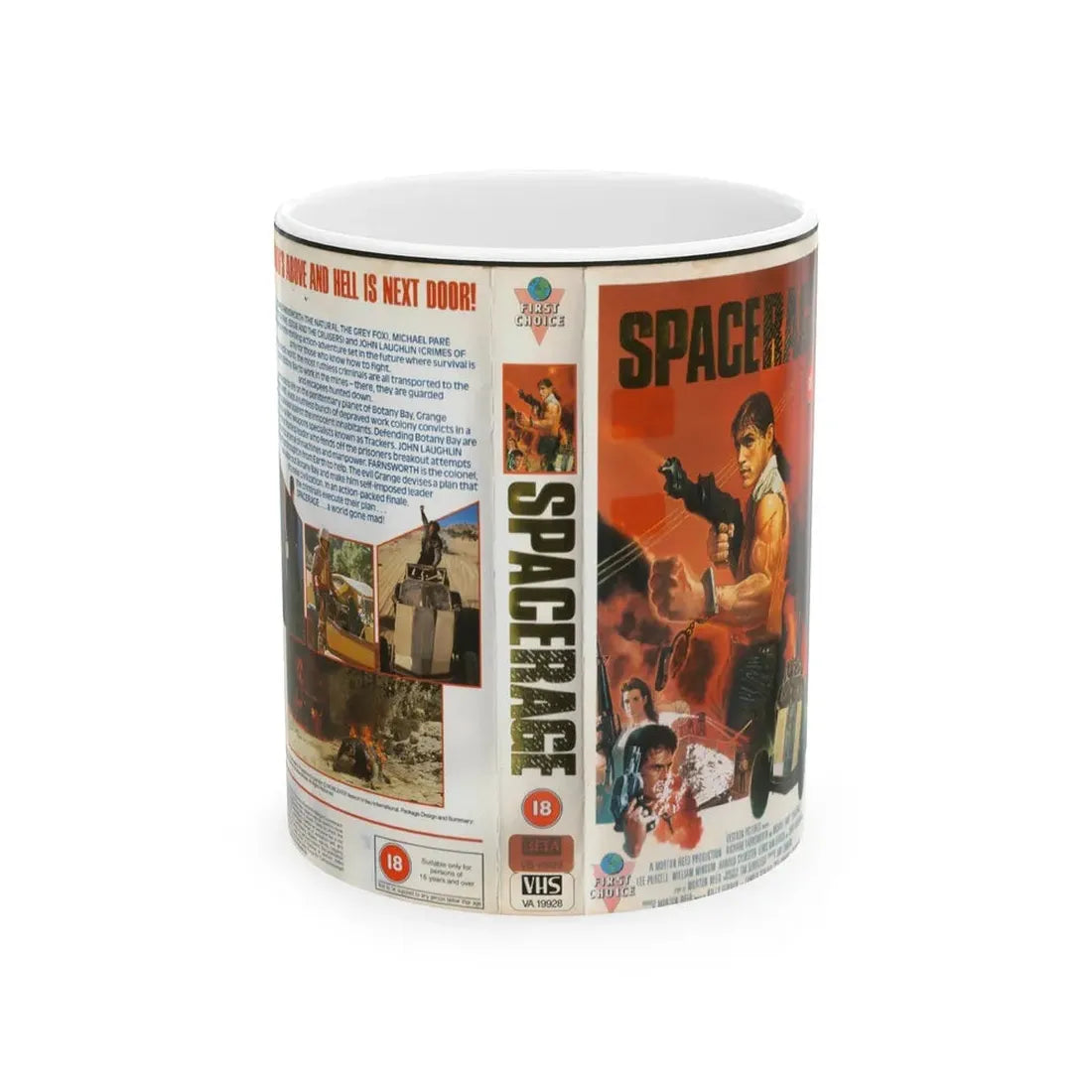 SPACERAGE (VHS COVER) - White Coffee Mug 11oz - Go Mug Yourself