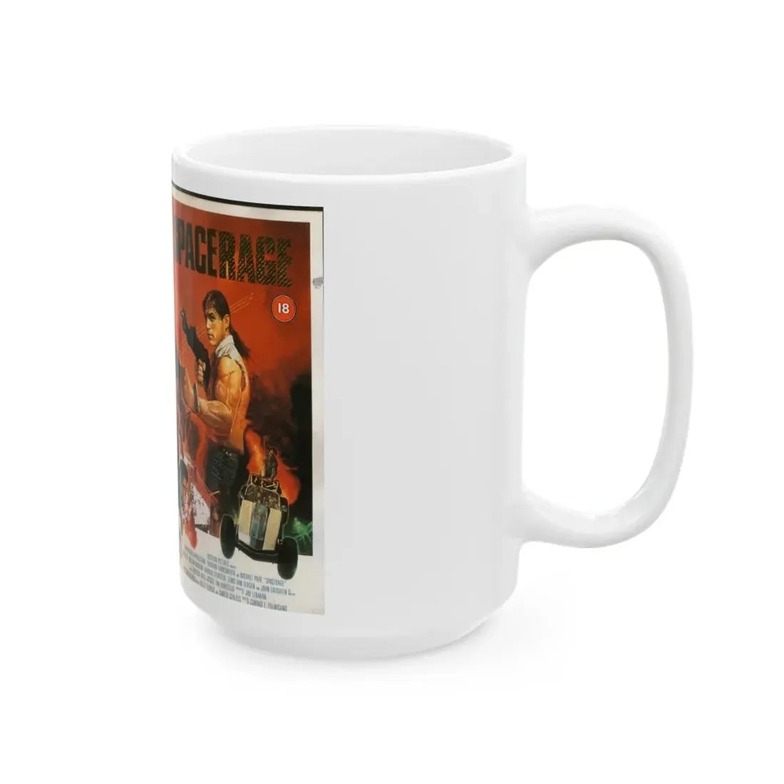 SPACERAGE (VHS COVER) - White Coffee Mug - Go Mug Yourself