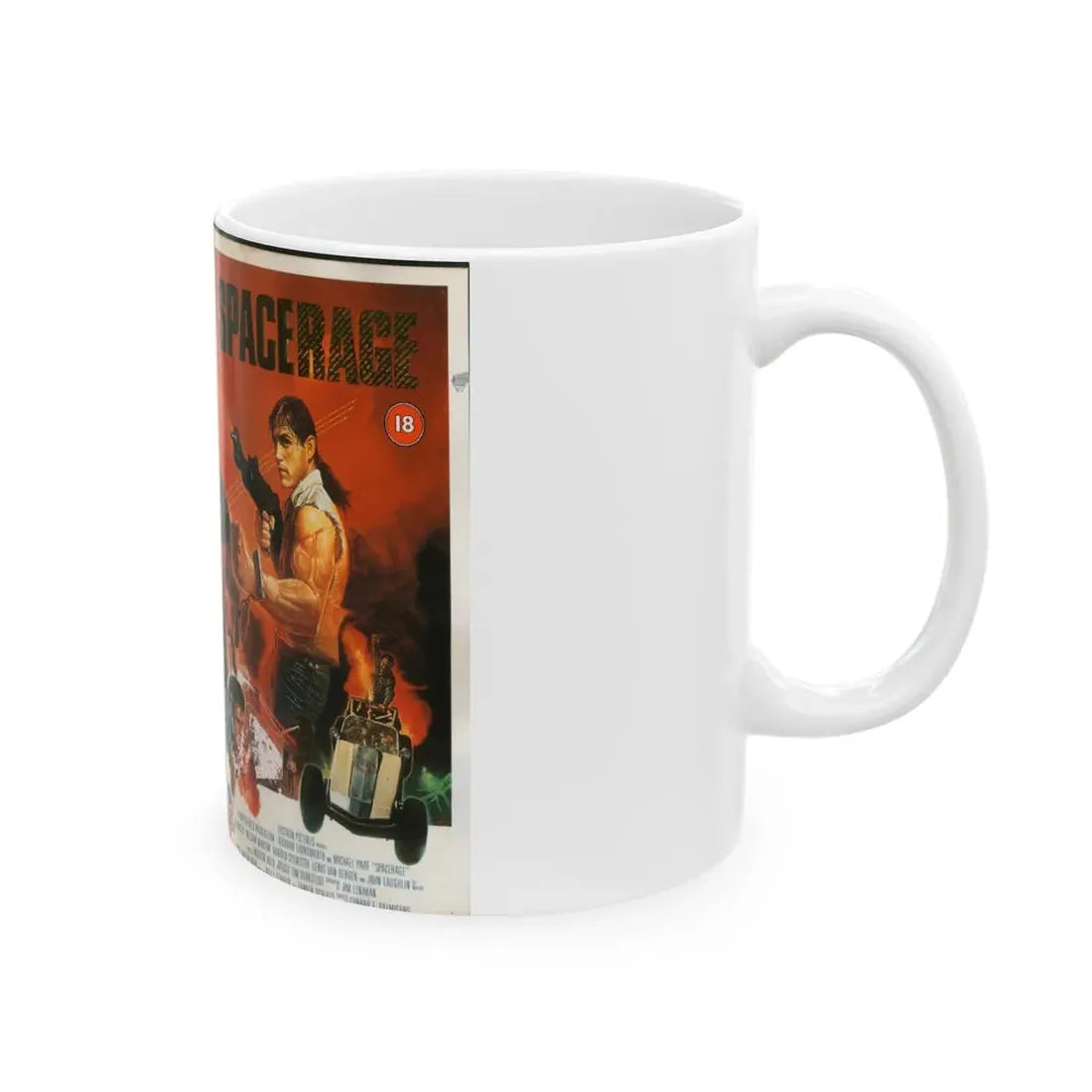 SPACERAGE (VHS COVER) - White Coffee Mug - Go Mug Yourself