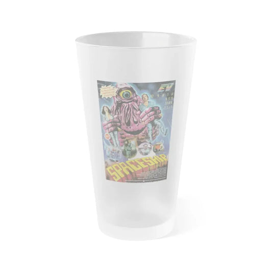 SPACESHIP (THE CREATURE WASN'T NICE) 1983 Movie Poster - Frosted Pint Glass 16oz 16oz Frosted - Go Mug Yourself