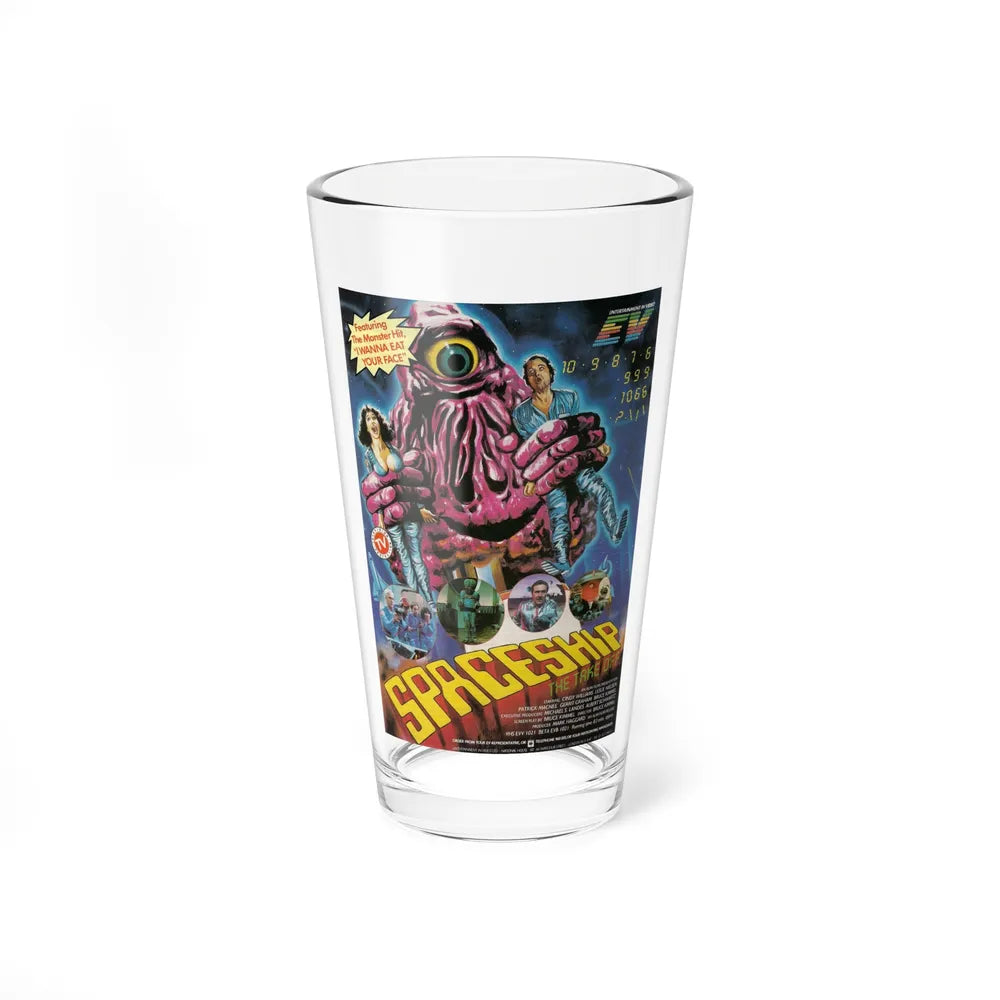 SPACESHIP (THE CREATURE WASN'T NICE) 1983 Movie Poster - Pint Glass 16oz-16oz-Go Mug Yourself