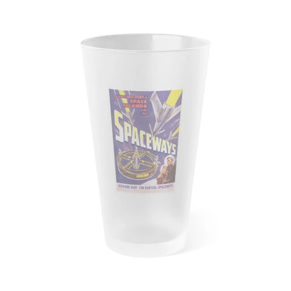 SPACEWAYS 1953 Movie Poster - Frosted Pint Glass 16oz-16oz-Frosted-Go Mug Yourself