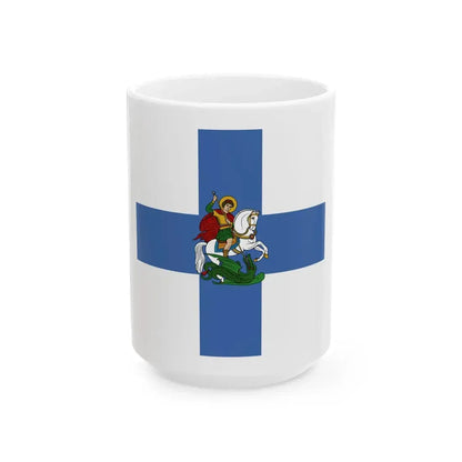 Spachides Flag (Oman) White Coffee Mug 15oz - Go Mug Yourself