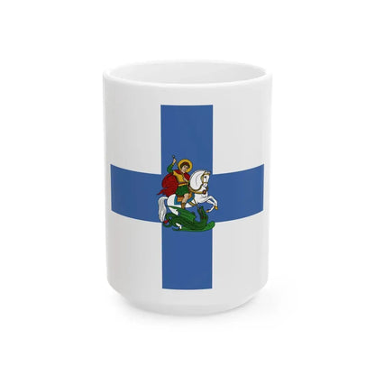 Spachides Flag (Oman) White Coffee Mug 15oz - Go Mug Yourself