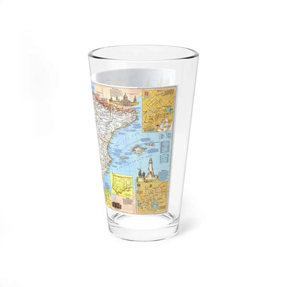 Spain and Portugal - A Traveller's Map 1 (1984) (Map) Pint Glass 16oz - Go Mug Yourself