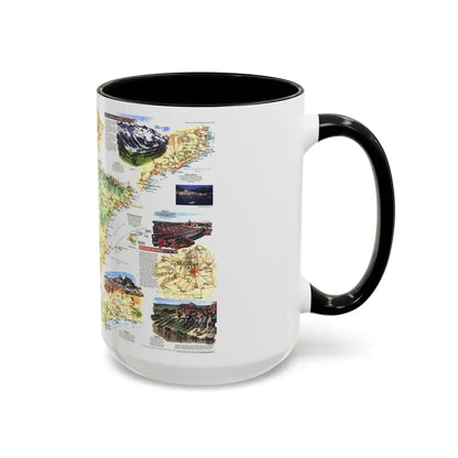 Spain and Portugal - A Traveller's Map (1998) (Map) Accent Coffee Mug - Go Mug Yourself