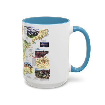 Spain and Portugal - A Traveller's Map (1998) (Map) Accent Coffee Mug - Go Mug Yourself