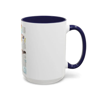 Spain and Portugal - A Traveller's Map 2 (1984) (Map) Accent Coffee Mug - Go Mug Yourself