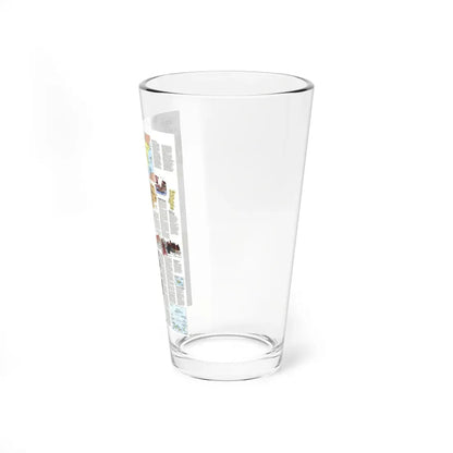 Spain and Portugal - A Traveller's Map 2 (1984) (Map) Pint Glass 16oz - Go Mug Yourself