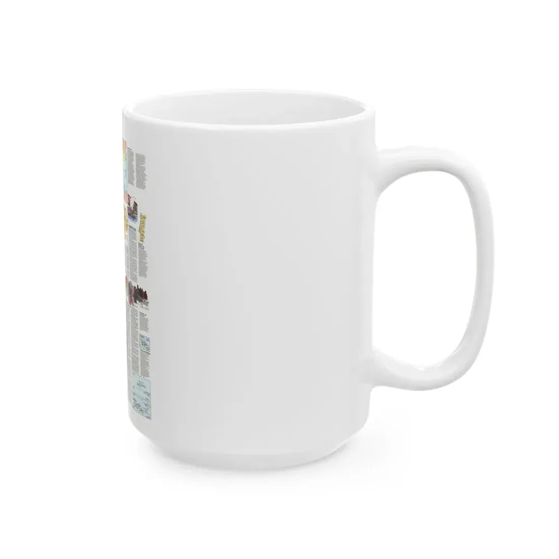 Spain and Portugal - A Traveller's Map 2 (1984) (Map) White Coffee Mug - Go Mug Yourself