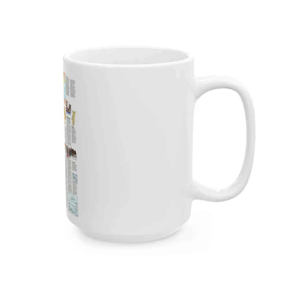 Spain and Portugal - A Traveller's Map 2 (1984) (Map) White Coffee Mug-Go Mug Yourself