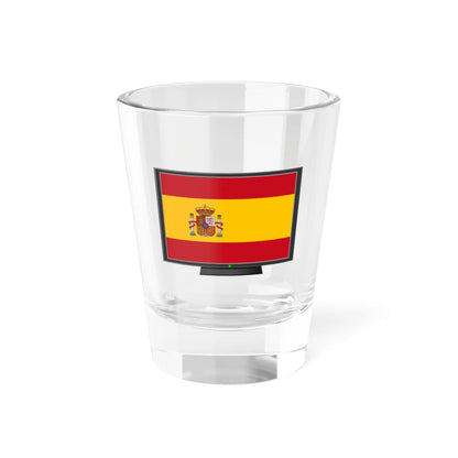 Spain flag tv (Spain) Shot Glass 1.5oz 1.5oz - Go Mug Yourself