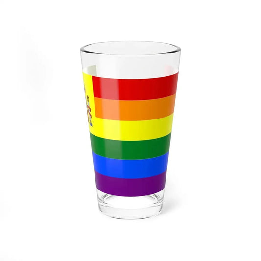 Spain Gay flag (Spain) Pint Glass 16oz 16oz - Go Mug Yourself