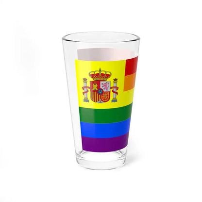Spain Gay flag (Spain) Pint Glass 16oz - Go Mug Yourself