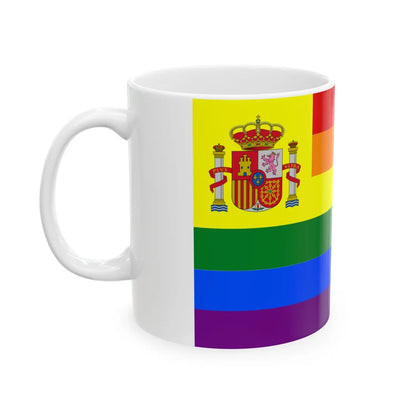 Spain Gay flag (Spain) White Coffee Mug - Go Mug Yourself