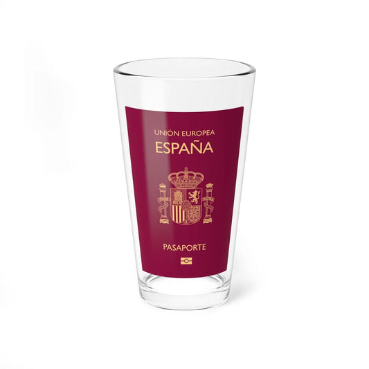 Spain Passport - Pint Glass 16oz-16oz-Go Mug Yourself