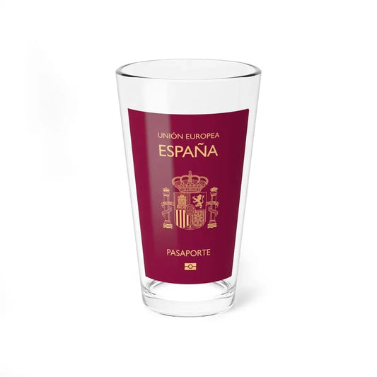 Spain Passport - Pint Glass 16oz 16oz - Go Mug Yourself