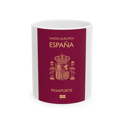 Spain Passport - White Coffee Mug 11oz - Go Mug Yourself