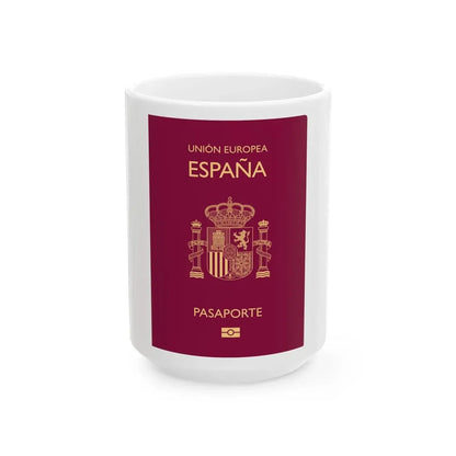 Spain Passport - White Coffee Mug 15oz - Go Mug Yourself