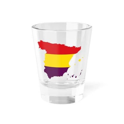 Spain with Second Spanish Republic Flag (Spain) Shot Glass 1.5oz 1.5oz - Go Mug Yourself