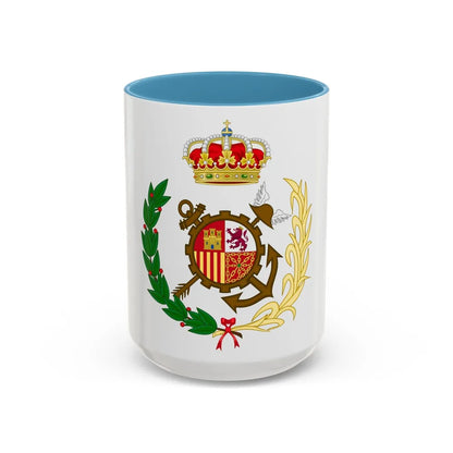 Spanish Customs Surveillance Service - Accent Coffee Mug-15oz-Light Blue-Go Mug Yourself