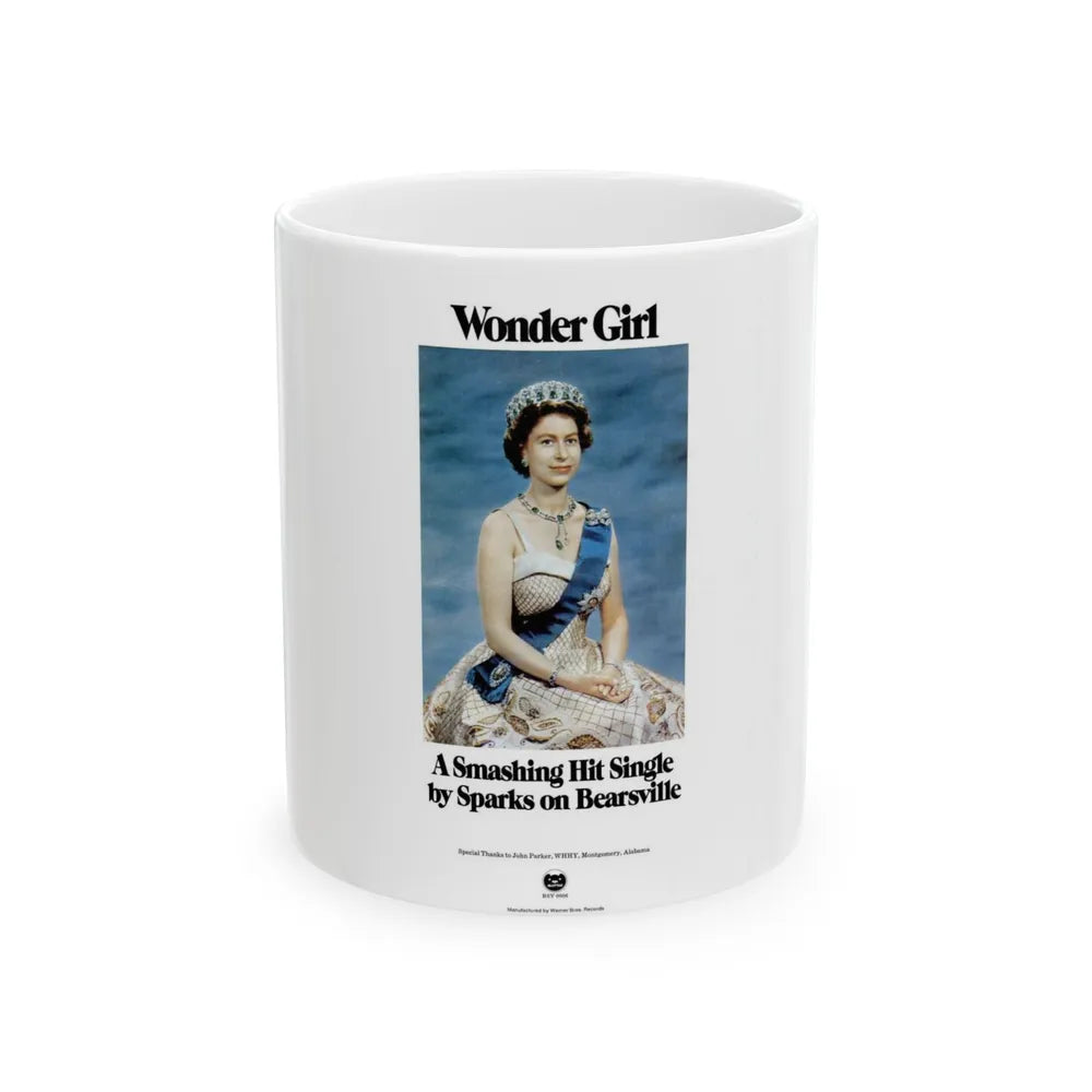 Sparks 1972 (Music Poster) White Coffee Mug-11oz-Go Mug Yourself