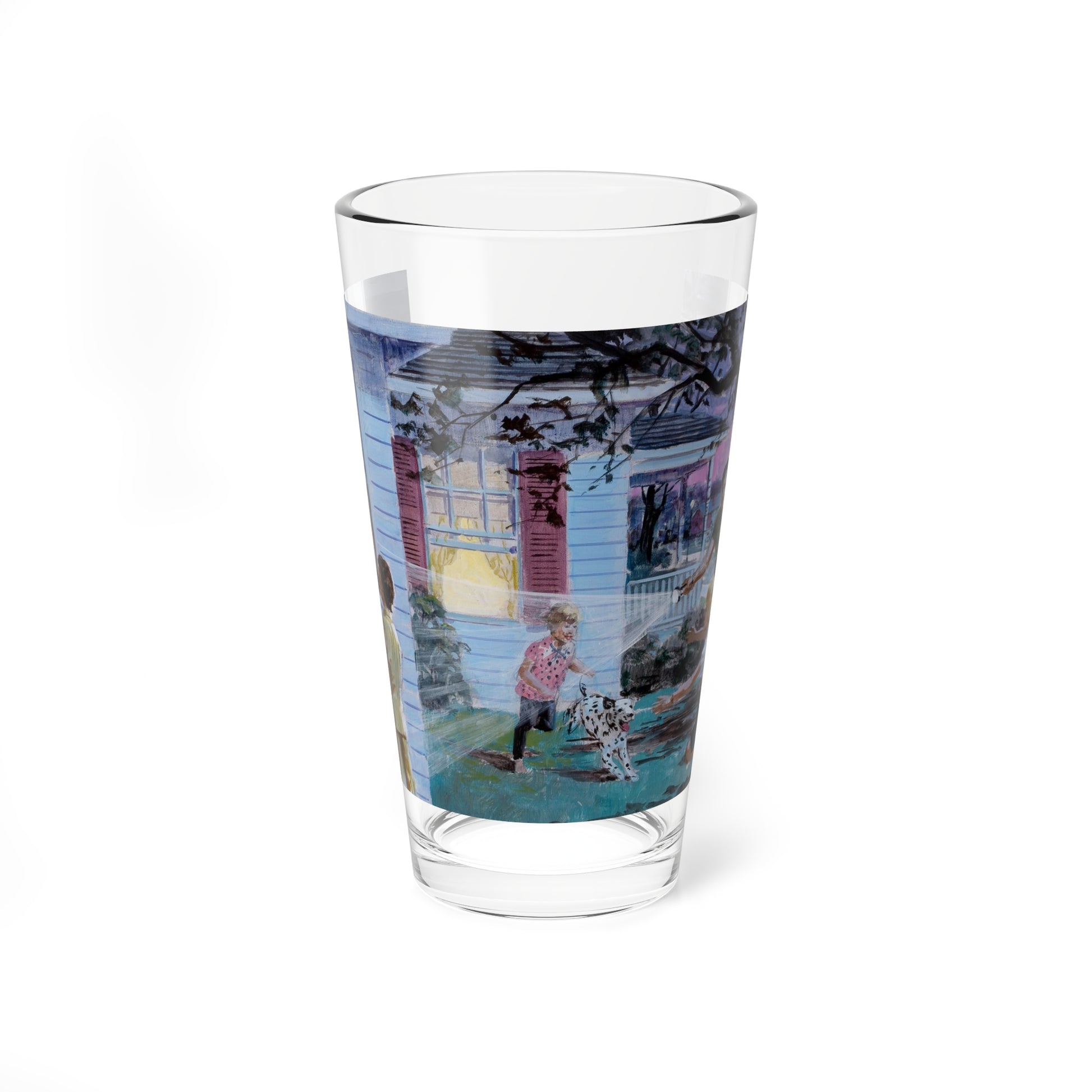 Sparky Says, Pre-Plan Emergency Exits! (Magazine Illustration) Pint Glass 16oz-16oz-Go Mug Yourself